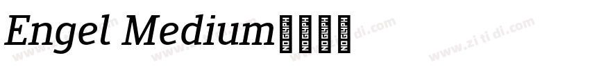 Engel Medium字体转换